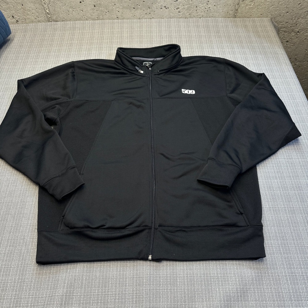 509 Jacket Mens 2XL Black‎ Full Zip Fleece Lined Five O Nine Outdoors